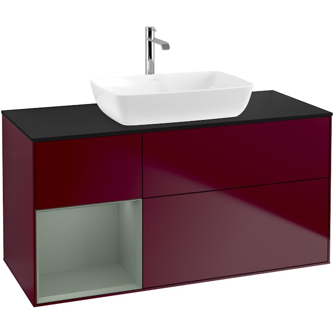Tvättställsskåp Villeroy & Boch Finion med 3 Lådor Hylla och Bänkskiva för Fristående Tvättställ från Artis & Collaro