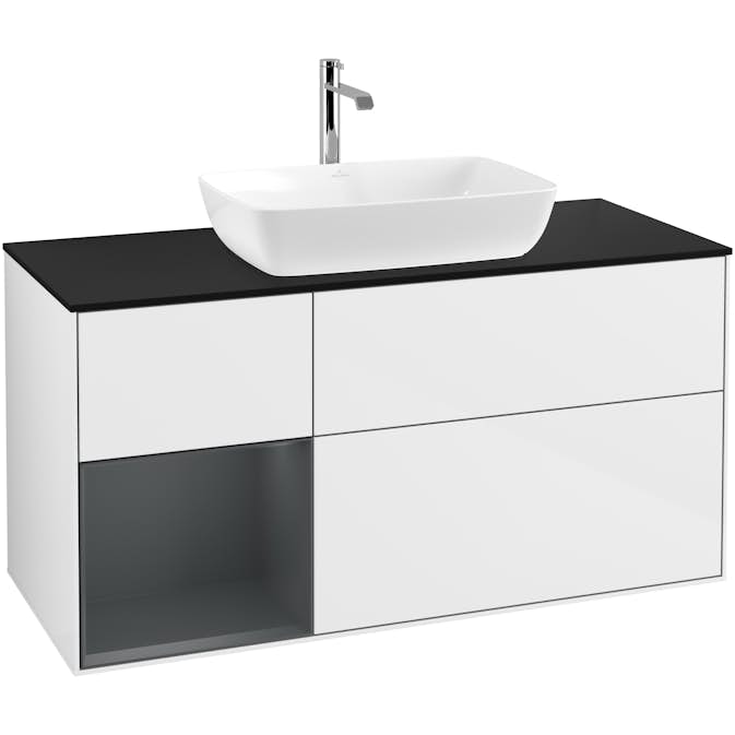 Tvättställsskåp Villeroy & Boch Finion med 3 Lådor Hylla och Bänkskiva för Fristående Tvättställ från Artis & Collaro