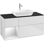 Tvättställsskåp Villeroy & Boch Finion med 3 Lådor Hylla och Bänkskiva för Fristående Tvättställ från Artis & Collaro