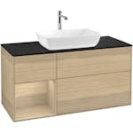 Tvättställsskåp Villeroy & Boch Finion med 3 Lådor Hylla och Bänkskiva för Fristående Tvättställ från Artis & Collaro