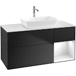 Tvättställsskåp Villeroy & Boch Finion med 3 Lådor Hylla och Bänkskiva för Fristående Tvättställ från Artis & Collaro