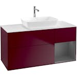 Tvättställsskåp Villeroy & Boch Finion med 3 Lådor Hylla och Bänkskiva för Fristående Tvättställ från Artis & Collaro