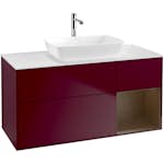 Tvättställsskåp Villeroy & Boch Finion med 3 Lådor Hylla och Bänkskiva för Fristående Tvättställ från Artis & Collaro