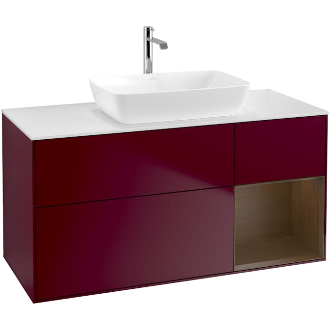 Tvättställsskåp Villeroy & Boch Finion med 3 Lådor Hylla och Bänkskiva för Fristående Tvättställ från Artis & Collaro