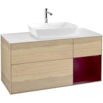 Tvättställsskåp Villeroy & Boch Finion med 3 Lådor Hylla och Bänkskiva för Fristående Tvättställ från Artis & Collaro