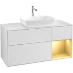 Tvättställsskåp Villeroy & Boch Finion med 3 Lådor Hylla och Bänkskiva för Fristående Tvättställ från Artis & Collaro