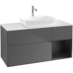 Tvättställsskåp Villeroy & Boch Finion med 3 Lådor Hylla och Bänkskiva för Fristående Tvättställ från Artis & Collaro