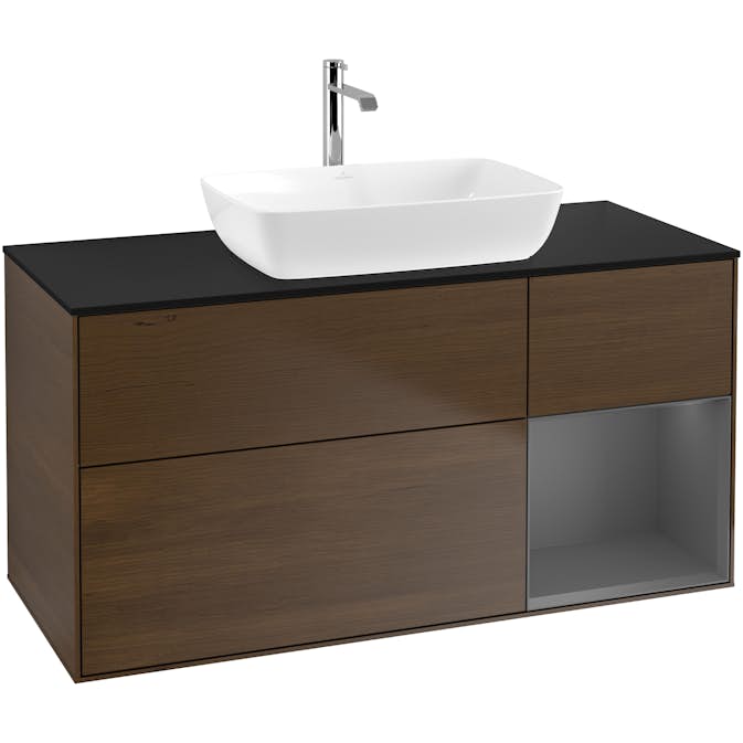 Tvättställsskåp Villeroy & Boch Finion med 3 Lådor Hylla och Bänkskiva för Fristående Tvättställ från Artis & Collaro