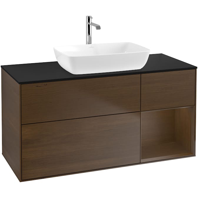 Tvättställsskåp Villeroy & Boch Finion med 3 Lådor Hylla och Bänkskiva för Fristående Tvättställ från Artis & Collaro