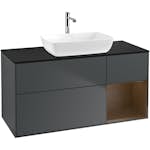 Tvättställsskåp Villeroy & Boch Finion med 3 Lådor Hylla och Bänkskiva för Fristående Tvättställ från Artis & Collaro