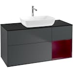 Tvättställsskåp Villeroy & Boch Finion med 3 Lådor Hylla och Bänkskiva för Fristående Tvättställ från Artis & Collaro