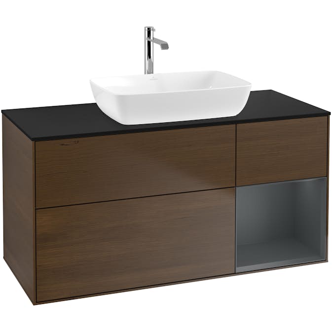 Tvättställsskåp Villeroy & Boch Finion med 3 Lådor Hylla och Bänkskiva för Fristående Tvättställ från Artis & Collaro