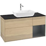 Tvättställsskåp Villeroy & Boch Finion med 3 Lådor Hylla och Bänkskiva för Fristående Tvättställ från Artis & Collaro