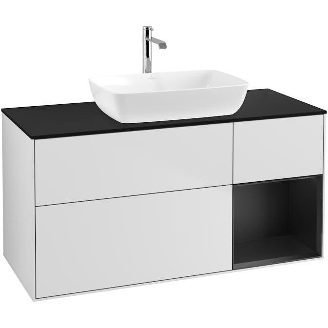 Tvättställsskåp Villeroy & Boch Finion med 3 Lådor Hylla och Bänkskiva för Fristående Tvättställ från Artis & Collaro