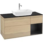 Tvättställsskåp Villeroy & Boch Finion med 3 Lådor Hylla och Bänkskiva för Fristående Tvättställ från Artis & Collaro