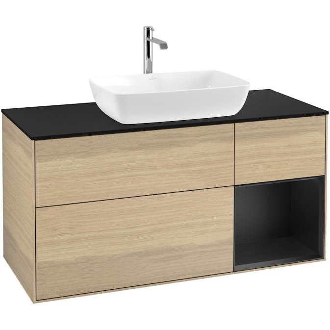 Tvättställsskåp Villeroy & Boch Finion med 3 Lådor Hylla och Bänkskiva för Fristående Tvättställ från Artis & Collaro