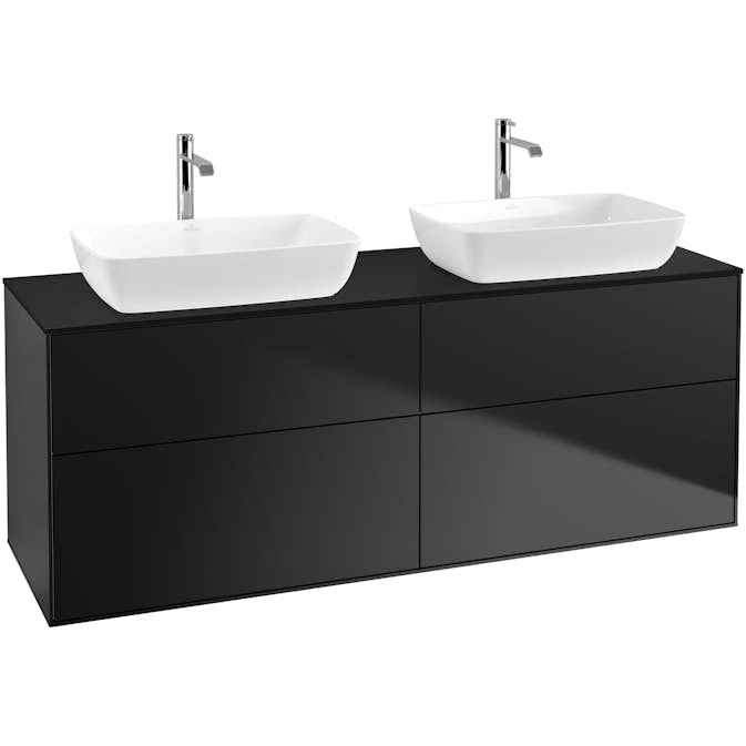 Tvättställsskåp Villeroy & Boch Finion med 4 Lådor och Bänkskiva för Två Fristående Tvättställ från Artis & Collaro