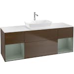 Tvättställsskåp Villeroy & Boch Finion med Två Hyllor och Bänkskiva för Fristående Tvättställ från Artis & Collaro