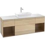 Tvättställsskåp Villeroy & Boch Finion med Två Hyllor och Bänkskiva för Fristående Tvättställ från Artis & Collaro