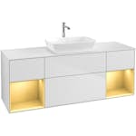 Tvättställsskåp Villeroy & Boch Finion med Två Hyllor och Bänkskiva för Fristående Tvättställ från Artis & Collaro