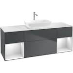 Tvättställsskåp Villeroy & Boch Finion med Två Hyllor och Bänkskiva för Fristående Tvättställ från Artis & Collaro