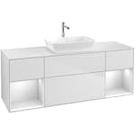 Tvättställsskåp Villeroy & Boch Finion med Två Hyllor och Bänkskiva för Fristående Tvättställ från Artis & Collaro