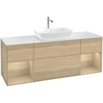 Tvättställsskåp Villeroy & Boch Finion med Två Hyllor och Bänkskiva för Fristående Tvättställ från Artis & Collaro