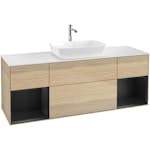 Tvättställsskåp Villeroy & Boch Finion med Två Hyllor och Bänkskiva för Fristående Tvättställ från Artis & Collaro