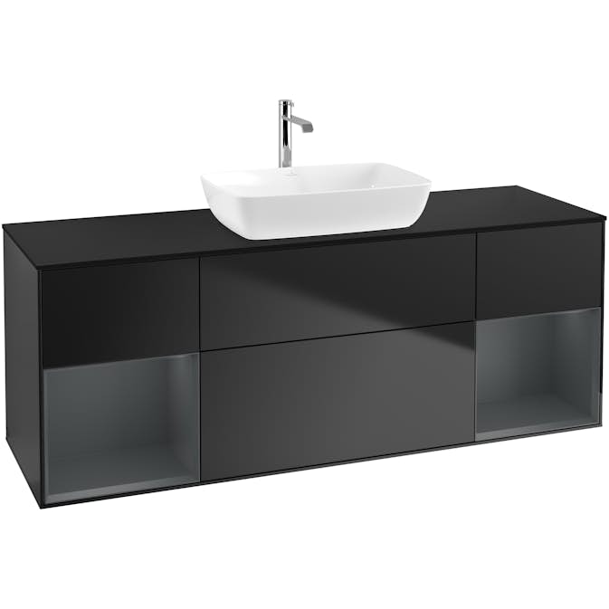 Tvättställsskåp Villeroy & Boch Finion med Två Hyllor och Bänkskiva för Fristående Tvättställ från Artis & Collaro