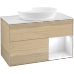 Tvättställsskåp Villeroy & Boch Finion med 2 Lådor Hylla och Bänkskiva för Fristående Tvättställ från Artis & Collaro