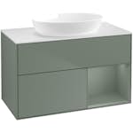 Tvättställsskåp Villeroy & Boch Finion med 2 Lådor Hylla och Bänkskiva för Fristående Tvättställ från Artis & Collaro