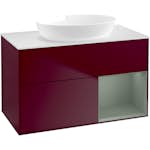 Tvättställsskåp Villeroy & Boch Finion med 2 Lådor Hylla och Bänkskiva för Fristående Tvättställ från Artis & Collaro