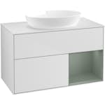 Tvättställsskåp Villeroy & Boch Finion med 2 Lådor Hylla och Bänkskiva för Fristående Tvättställ från Artis & Collaro