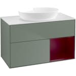 Tvättställsskåp Villeroy & Boch Finion med 2 Lådor Hylla och Bänkskiva för Fristående Tvättställ från Artis & Collaro