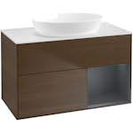 Tvättställsskåp Villeroy & Boch Finion med 2 Lådor Hylla och Bänkskiva för Fristående Tvättställ från Artis & Collaro