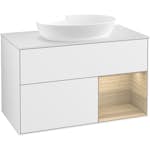 Tvättställsskåp Villeroy & Boch Finion med 2 Lådor Hylla och Bänkskiva för Fristående Tvättställ från Artis & Collaro