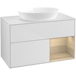 Tvättställsskåp Villeroy & Boch Finion med 2 Lådor Hylla och Bänkskiva för Fristående Tvättställ från Artis & Collaro