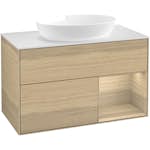 Tvättställsskåp Villeroy & Boch Finion med 2 Lådor Hylla och Bänkskiva för Fristående Tvättställ från Artis & Collaro