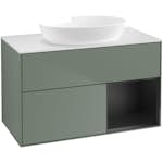 Tvättställsskåp Villeroy & Boch Finion med 2 Lådor Hylla och Bänkskiva för Fristående Tvättställ från Artis & Collaro
