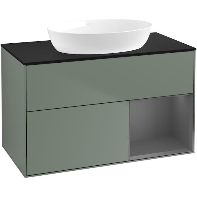 Tvättställsskåp Villeroy & Boch Finion med 2 Lådor Hylla och Bänkskiva för Fristående Tvättställ från Artis & Collaro