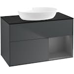 Tvättställsskåp Villeroy & Boch Finion med 2 Lådor Hylla och Bänkskiva för Fristående Tvättställ från Artis & Collaro