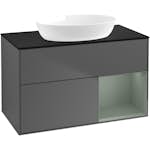 Tvättställsskåp Villeroy & Boch Finion med 2 Lådor Hylla och Bänkskiva för Fristående Tvättställ från Artis & Collaro