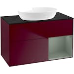 Tvättställsskåp Villeroy & Boch Finion med 2 Lådor Hylla och Bänkskiva för Fristående Tvättställ från Artis & Collaro