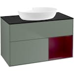 Tvättställsskåp Villeroy & Boch Finion med 2 Lådor Hylla och Bänkskiva för Fristående Tvättställ från Artis & Collaro