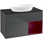 Tvättställsskåp Villeroy & Boch Finion med 2 Lådor Hylla och Bänkskiva för Fristående Tvättställ från Artis & Collaro