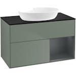 Tvättställsskåp Villeroy & Boch Finion med 2 Lådor Hylla och Bänkskiva för Fristående Tvättställ från Artis & Collaro