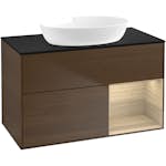 Tvättställsskåp Villeroy & Boch Finion med 2 Lådor Hylla och Bänkskiva för Fristående Tvättställ från Artis & Collaro