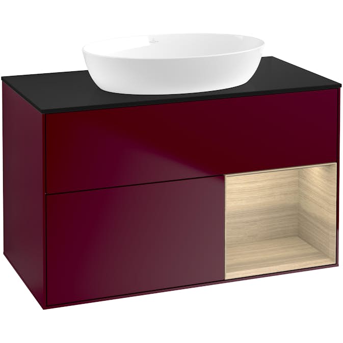 Tvättställsskåp Villeroy & Boch Finion med 2 Lådor Hylla och Bänkskiva för Fristående Tvättställ från Artis & Collaro