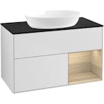 Tvättställsskåp Villeroy & Boch Finion med 2 Lådor Hylla och Bänkskiva för Fristående Tvättställ från Artis & Collaro