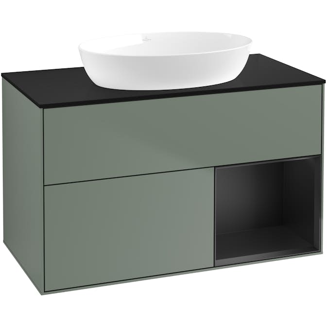 Tvättställsskåp Villeroy & Boch Finion med 2 Lådor Hylla och Bänkskiva för Fristående Tvättställ från Artis & Collaro